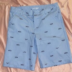 Cat & Jack Light Blue Shorts with Shark Pattern